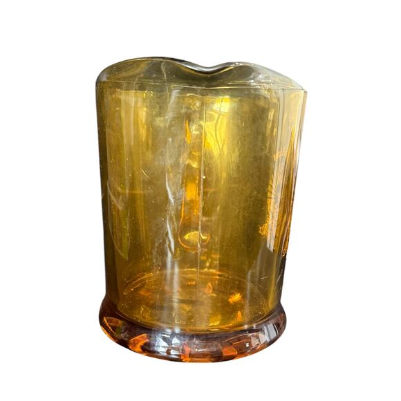 Kappa Alpha Order Beer Pitcher Large Heavy Amber Glass 7" Fraternity Lager Jug - Picture 5 of 10
